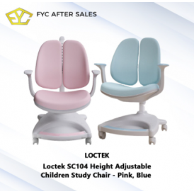 Loctek SC104 Height Adjustable Children Study Chair, Kursi Saja
