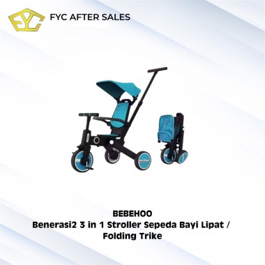 BEBEHOO 3 in 1 Stroller Sepeda Bayi Lipat / Folding Trike