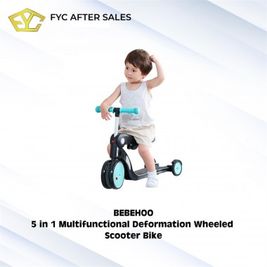 BEBEHOO 5 in 1 Multifunctional Deformation Wheeled Scooter Bike