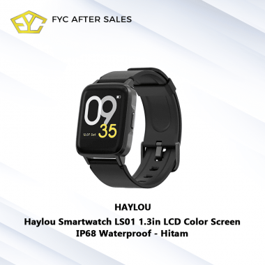 Haylou Smartwatch LS01 1.3in LCD Color Screen IP68 Waterproof - Hitam