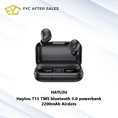 Haylou T15 TWS bluetooth 5.0 powerbank 2200mAh Airdots