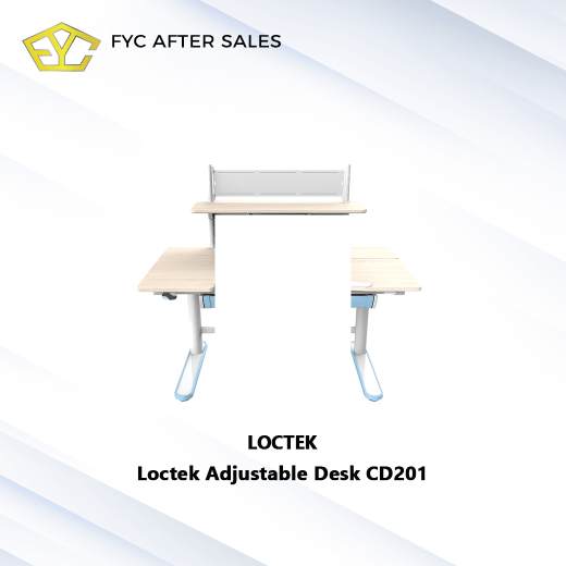 Loctek CD201 Height Adjustable Children Study Desk with Tilt Tabletop