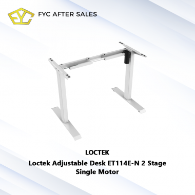 Loctek Adjustable Desk ET114E-N 2 Stage Single Motor 