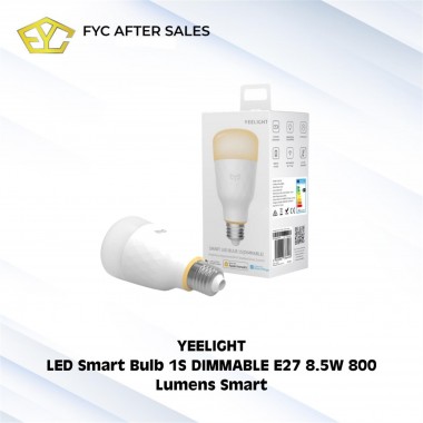 Yeelight LED Smart Bulb 1S DIMMABLE E27 8.5W 800 Lumens Smart